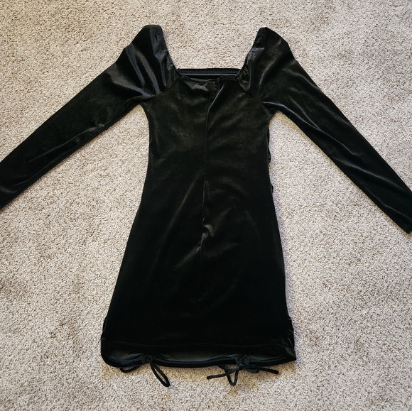 Wild Fable Velvet Velour Bodycon long sleeve dress.l - Picture 2 of 6
